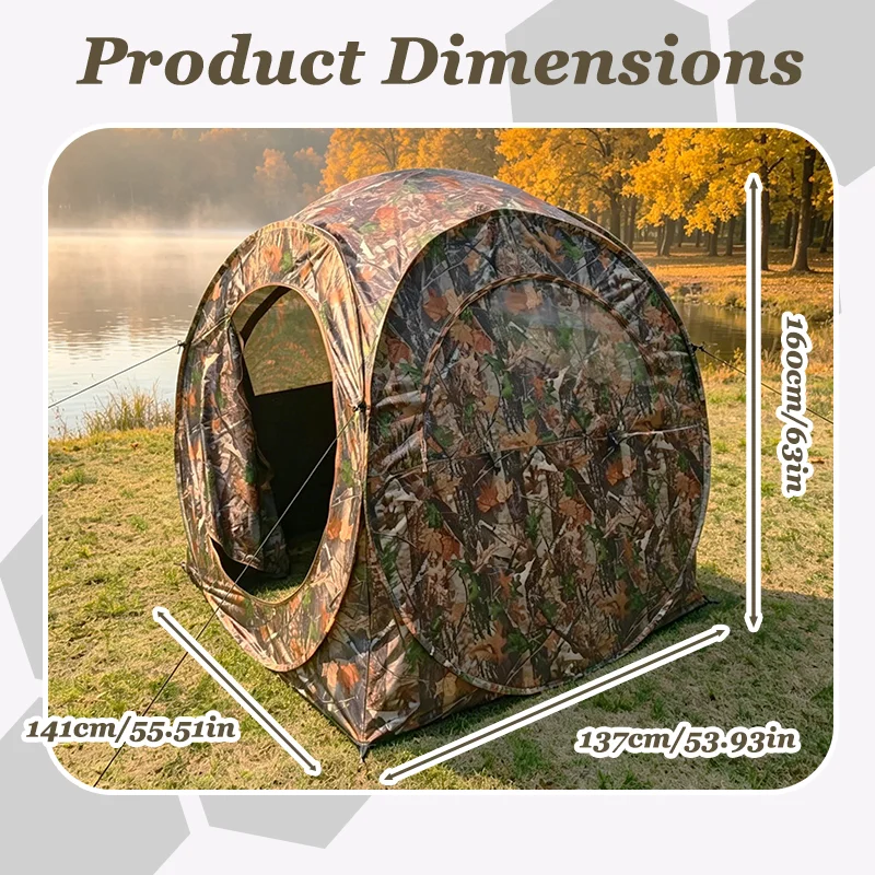 Okrągła, składana kryjówka myś – Outdoor Hunting Blinds recenzja i cena