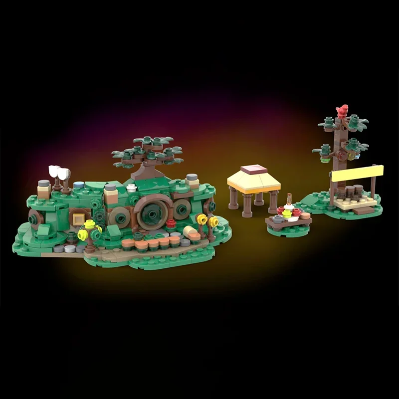 

439PCS Lordes of the Rings Shires Miniature Landscape Exquisite Scene Recreation Toy Moc Diy Building Blocks Toys present