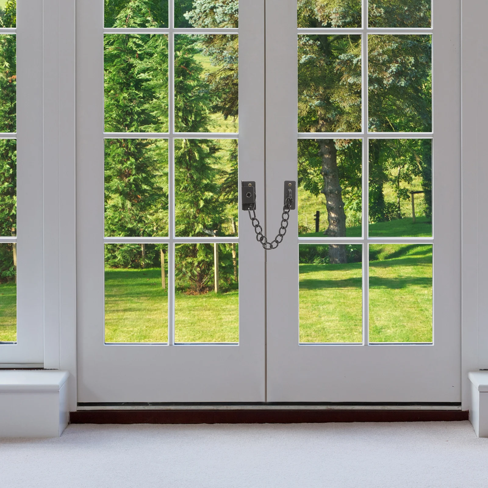 窓ロックセキュリティチェーンステンレス鋼屋内ドアチェーンロック安全ホテル寮アパート部屋使用用