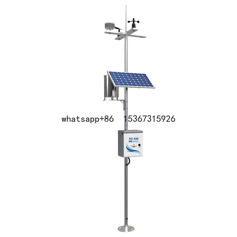 

Solar Powered Wireless 4G Lora Weather Station Used For Agricultural industry environmental monitoring Soil monitoring