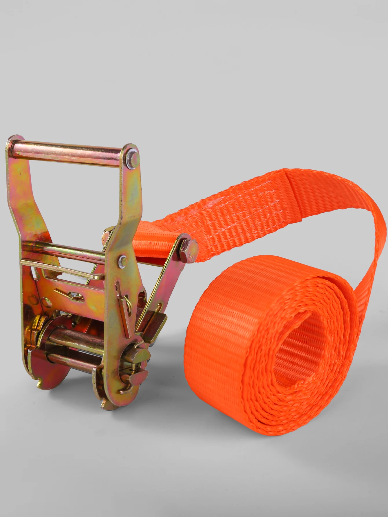 Ремень для крепления мотоцикла шириной 3,8 см из оранжевого полиэстера, длиной 2 метра