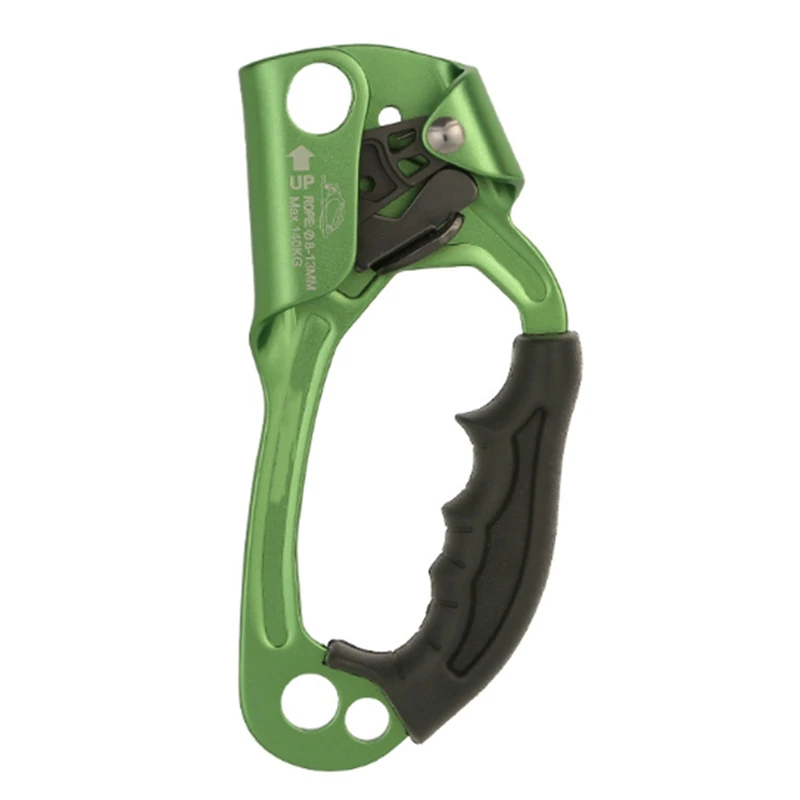 Right Rock Climbing Hand Ascender Riser for Rope Hand Grasp Ascender Rescue Caving Mountaineering Tree