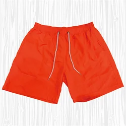 2024 Summer Double quick dry Breathable Men's shorts Sports Training Beach straight smooth nickel shorts