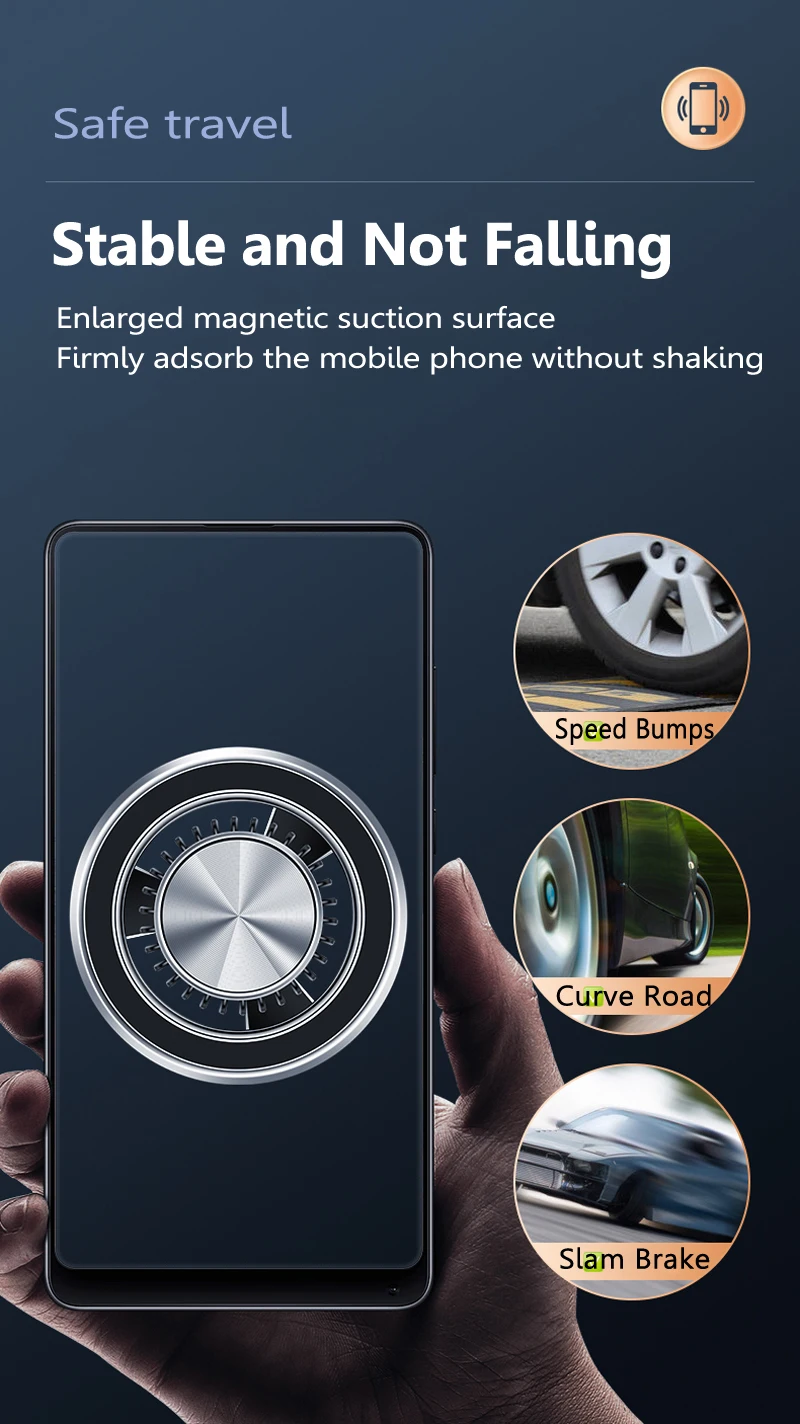 Magnetischer Handyhalter, kompatibel mit MagSafe, Autohalterung für iPhone 14, 13, 12, Auto-Entlüftungsclip, Handyhalterung, Handyhalterung – Detail 10