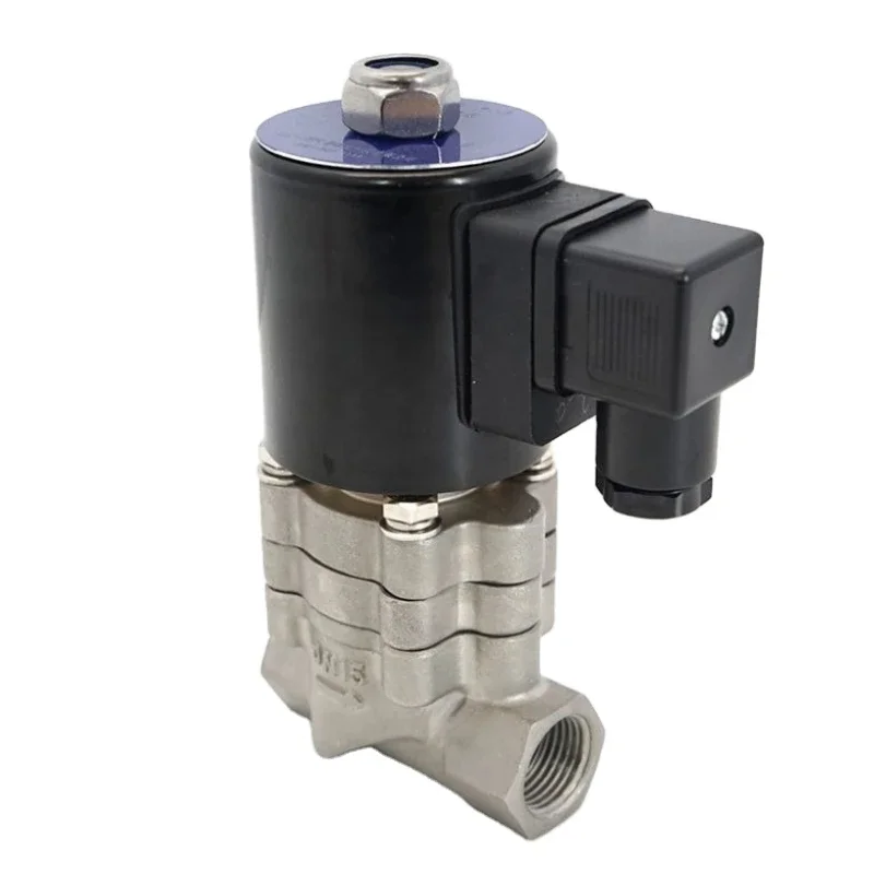 Z281 16bar Thread Stainless Steel 2 Way Water Gas Vapor Light Oil Solenoid control Valve DC24v 12v AC220v