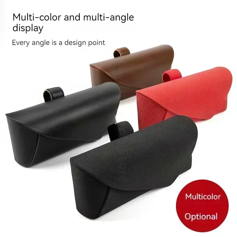 For Peugeot 108 208 308 2008 3008 4008 508L 5008 408 308S e2008 301Automobile Sun viewer suede and leather glasses case universa