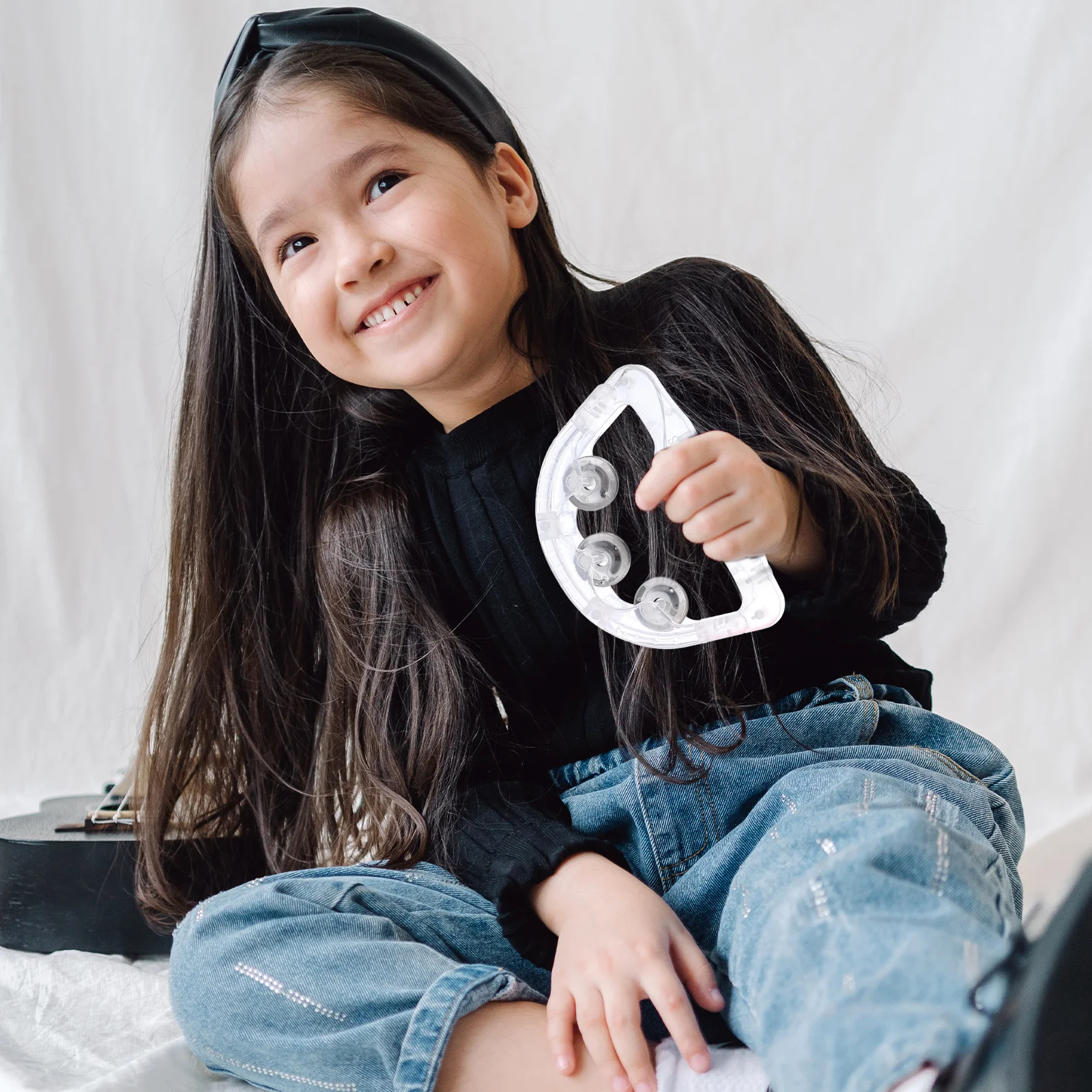 

8 шт. светящийся колокольчик, светодиодный светильник, бубны, портативный встряхивающийся для дня рождения, фестиваля, вечеринки, карнавала, спортивных мероприятий, вечерней сцены