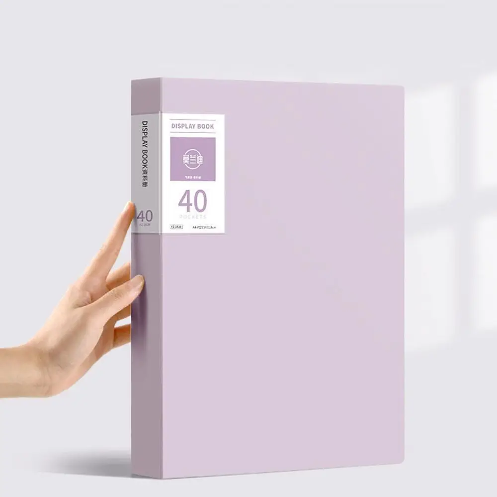 

Desktop Storage A4 File Organizer Large Capacity Morandi Color A4 File Paper Folder Dustproof Waterproof Document Holder