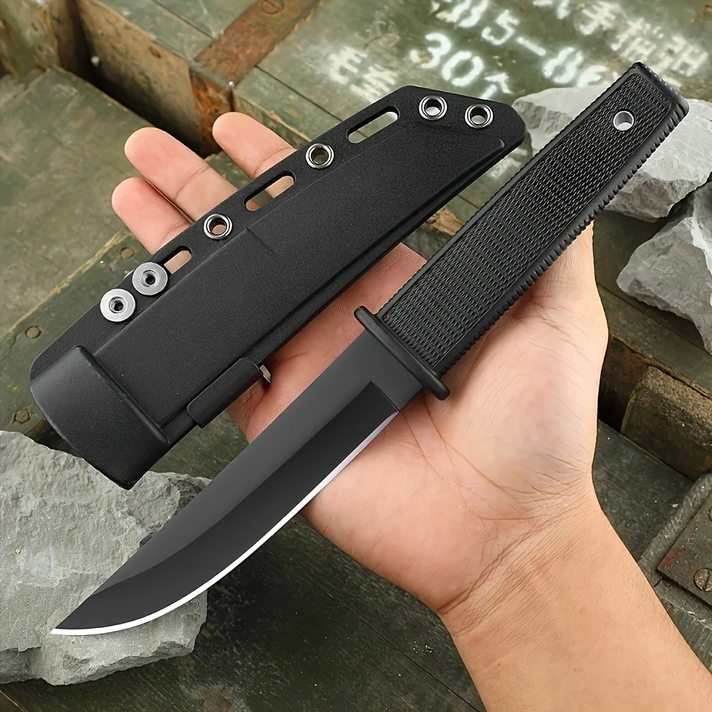 

Outdoor Straight Knife Tactical Knife Outdoor Self Defense Camping Portable Knife Hunting Straight Knife