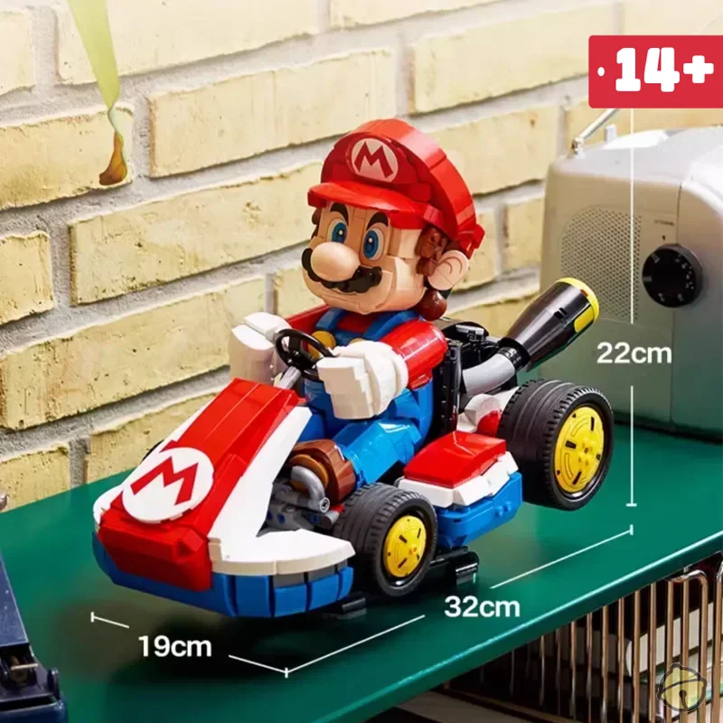 2026 nuevos iconos serie creativa Super Mario 1972 partícula estándar Kart Racing juguetes para niños bloques de construcción regalos para niños