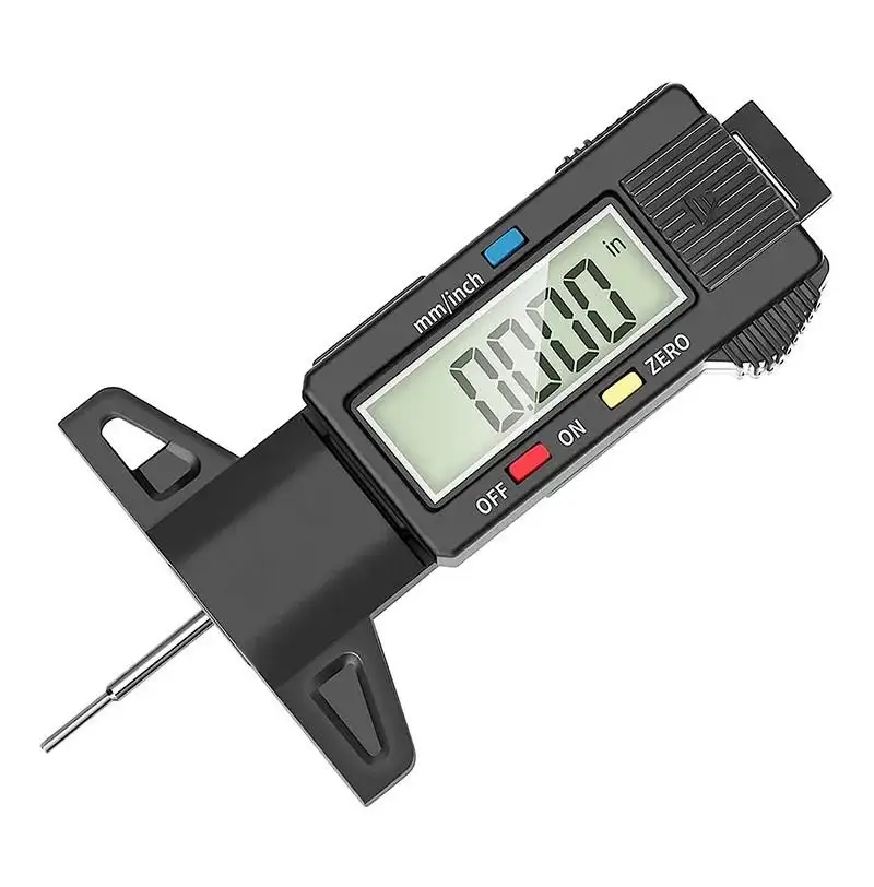 Digital Car Tyre Tire Tread Depth Gauge Thickness Gauges Automobile Wear Detection Measuring Tools Depth Caliper Repair Tools