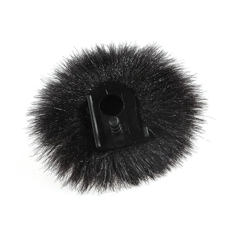 Pelziger Windschutzscheiben-Muff für Außenmikrofone für 150 kabellose Lavalier-Mikrofone Y4QF – Detail 1