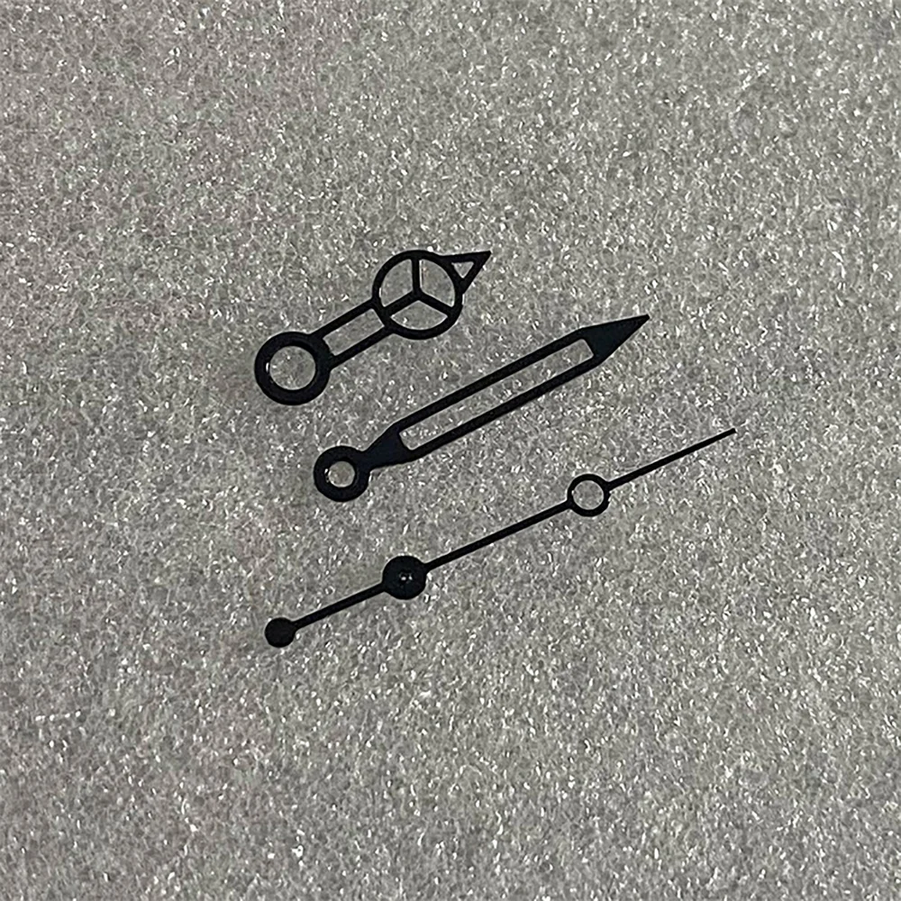 Manecillas de reloj No luminosas, agujas de 3 pines, punteros para movimiento NH35/36/4R/7S