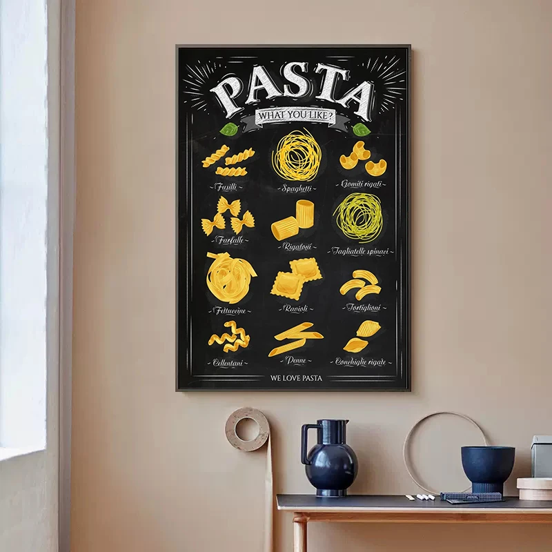 Cheese Nigiri Sushi Pasta Guide Food Poster Print Canvas Painting Kitchen Wall Art For Modern Restaurant Room Home Decoration