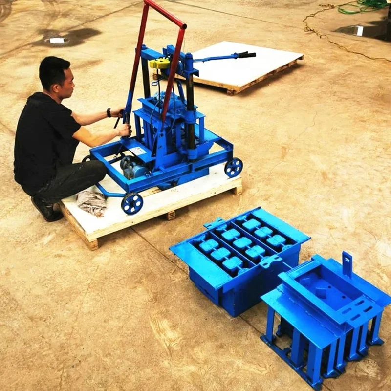 Laying Cement Paver Brick Making Machine Price Automatic Hollow Block Moulding Making Machine