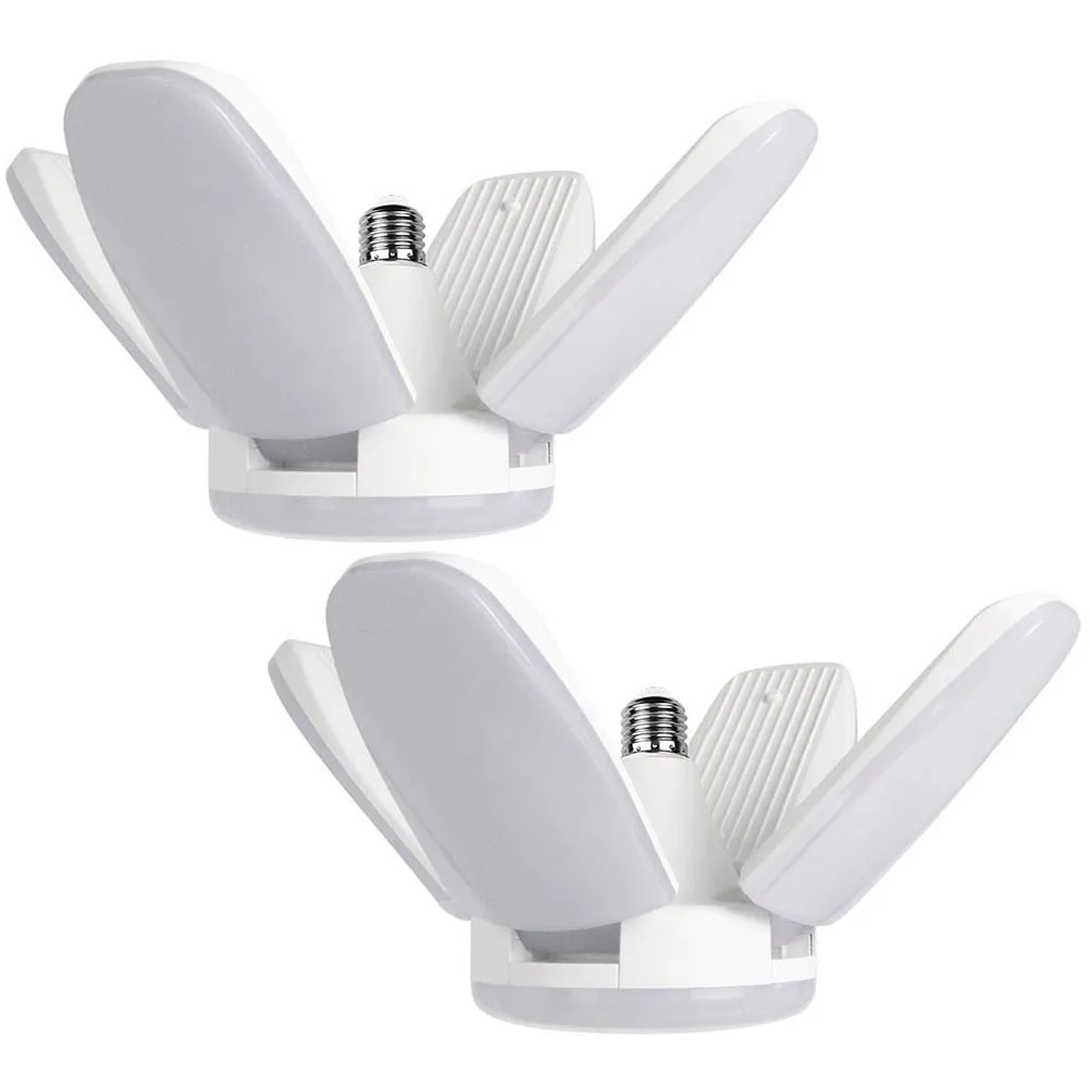 

2pcs Led Garage Folding Deformable Ceiling For Warehouse Basement Stadium Foldable Adjustable Illumination Easy Install No