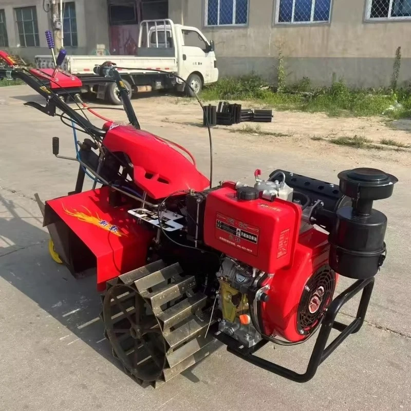 Patting Strawberry Ridging Machine, Greenhouse Ditching and Ridging Machine, Ridging Machine with Adjustable ridge Width