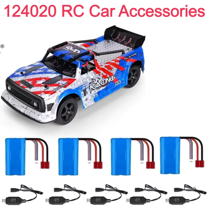 

124020 Car Battery 7.4V 2000mAh Battery For 124020 Remote Control Car Battery USB Charging Line Spare Parts 124020 Brushless Car