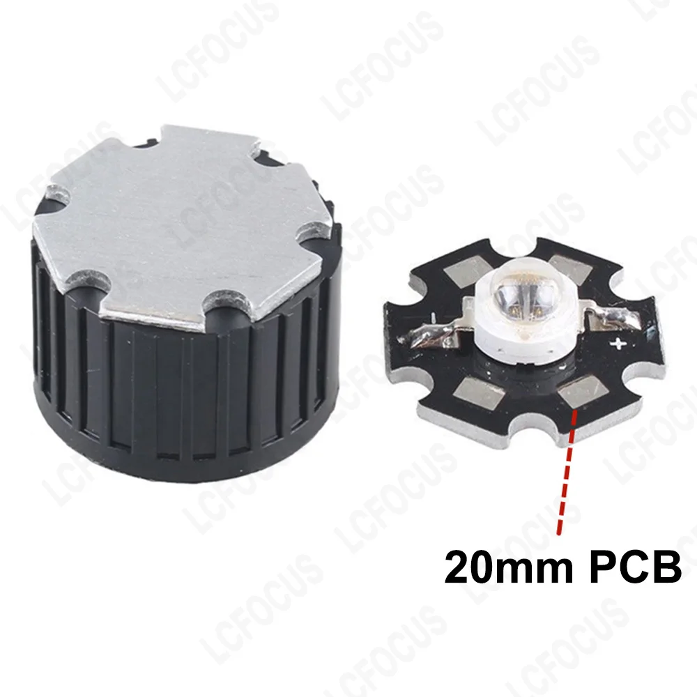 Imagem -02 - Lente Led Lente 10 15 30 45 60 90 120 Graus Refletor Colimador 20 mm Lente Óptica Acrílica Pmma 10 Peças 1w 3w 5w