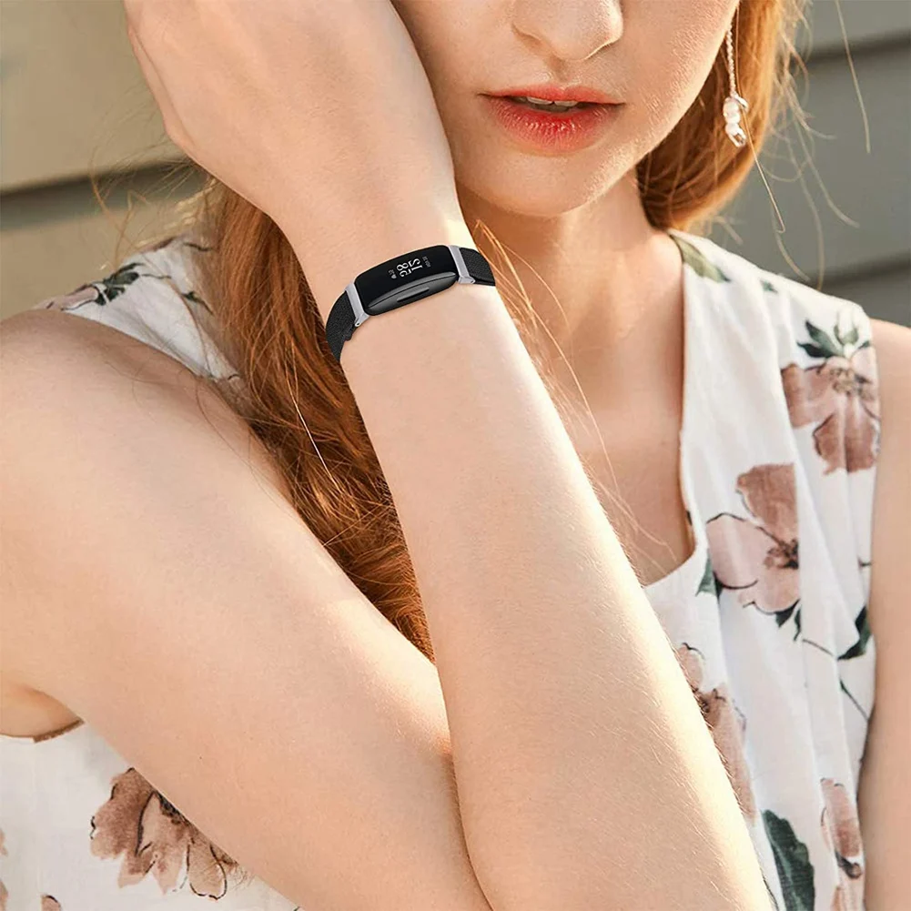 Cinturini per orologi eccellenti e intelligenti per Fitbit Inspire 2/ Inspire HR, cinturini di ricambio per braccialetti con cinturino morbido elastico regolabile