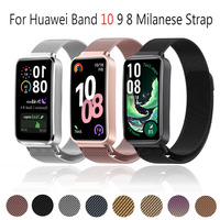 Fashion Magnetic Stainless Steel for Huawei Band 10 Milanese Loop Straps Bracelet Wristband Removable Huawei Band 9 8 Watchband