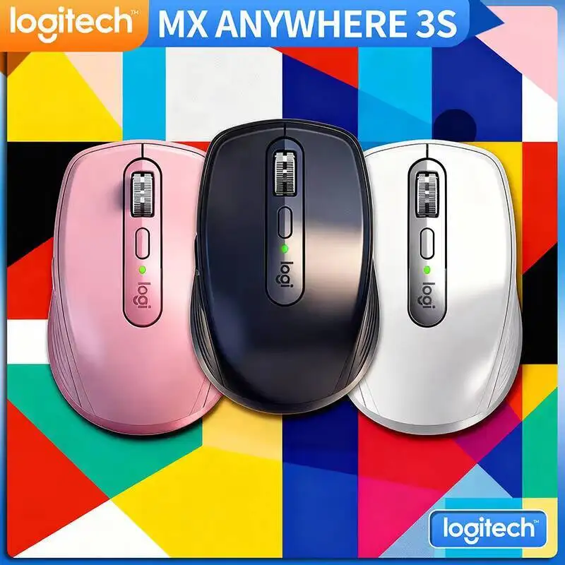 

Компактная мышь Logitech MX Anywhere 3S, эргономичный дизайн, перезаряжаемая, с быстрым прокруткой для портативных ПК Mac