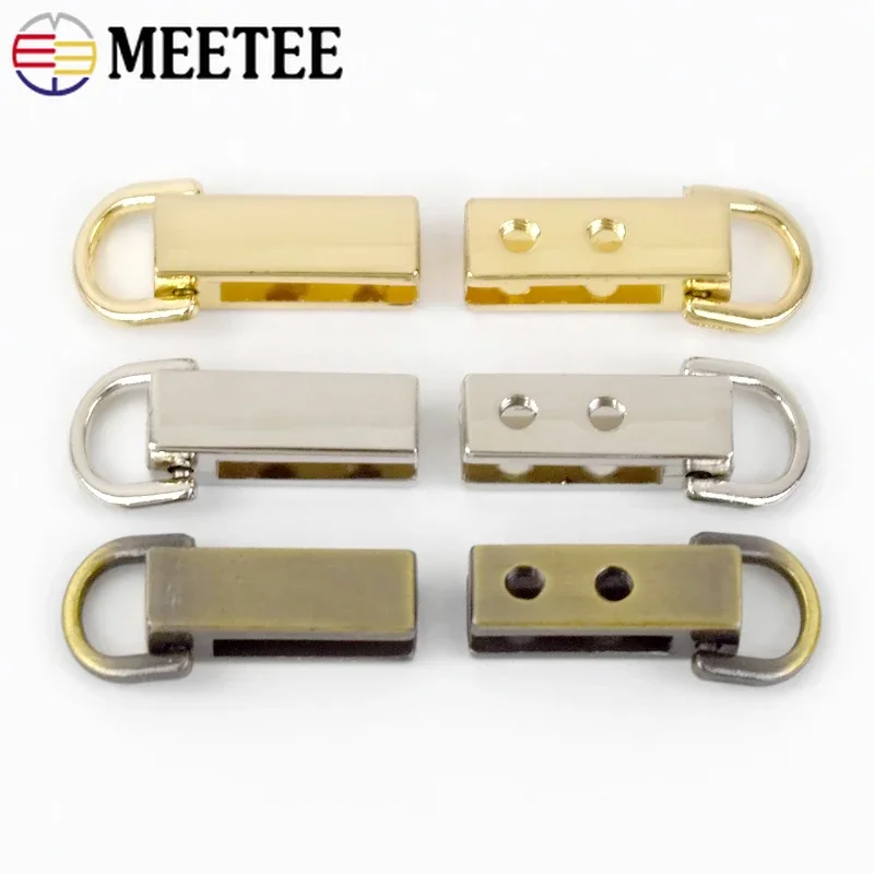 5/10/20Pcs 7*26mm Bag Side Clip Buckles Metal D Ring Buckle Handbag Strap Connector Clips DIY Leather Craft Hardware Accessories