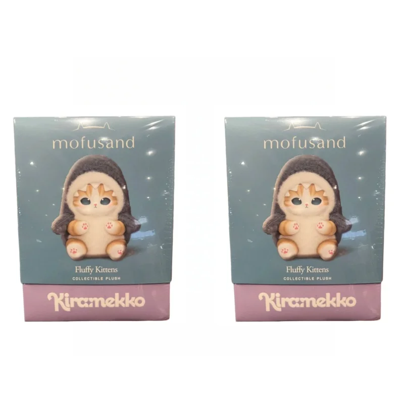 Neue Mofusand Vinyl-Serie Überraschungstüten Spielzeug Hai-Katze Überraschungsbox Spielzeug-Ornamente für Kinder Geburtstagsgeschenk für Mädchen Anhänger Überraschungsbox
