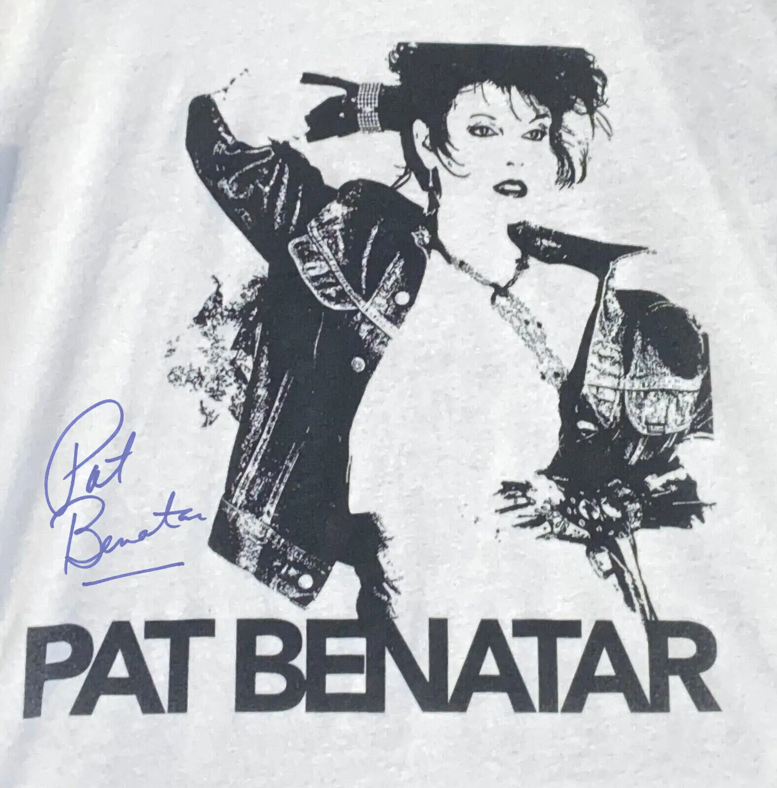 Pat Benatar signed Men T shirt White Cotton All Sizes S 5XL TA5171