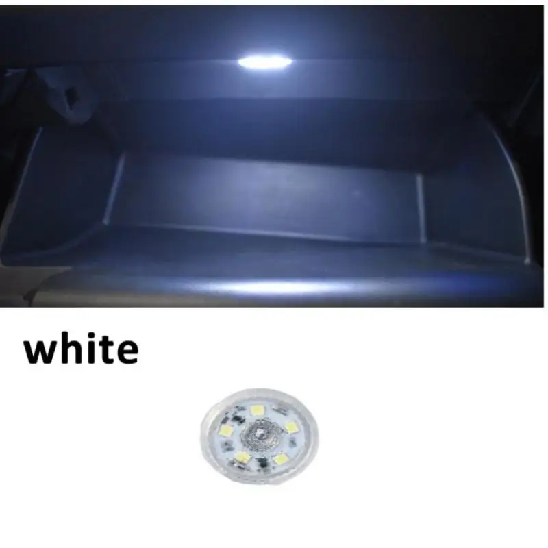 Mini Car Touch Light LED Interior Lighting Wireless Battery Atmosphere Light 1PCS Rechargeable  Car Lights Ambient Light