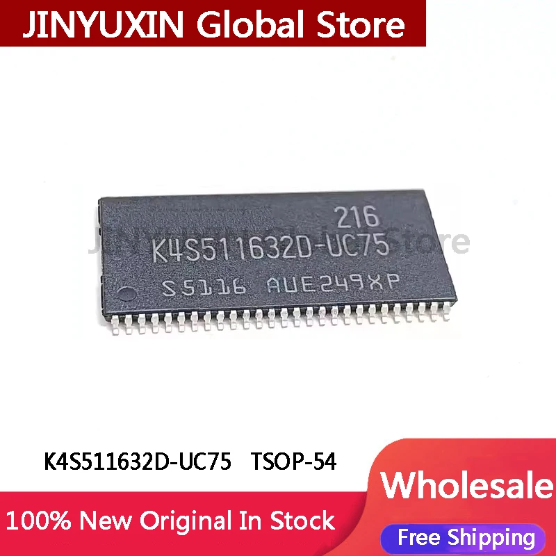 2-5Pcs K4S511632D K4S511632D-UC75 TSOP-54 IC Chip