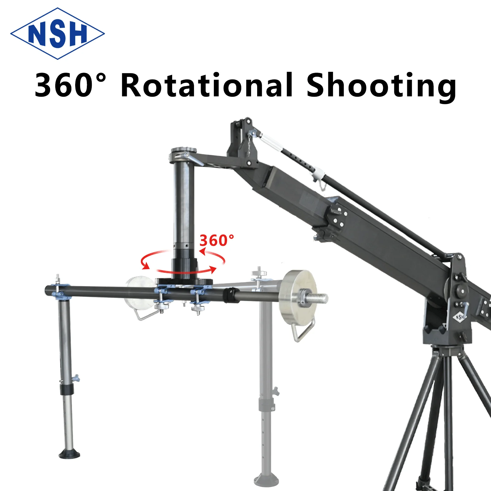 NSH camera jib rail tracks swivel-assisted shooting jib video photography accessories