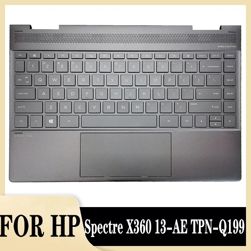 

New Original Laptop Case for Spectre X360 13-AE TPN-Q199 US English Layout Keyboard Brown