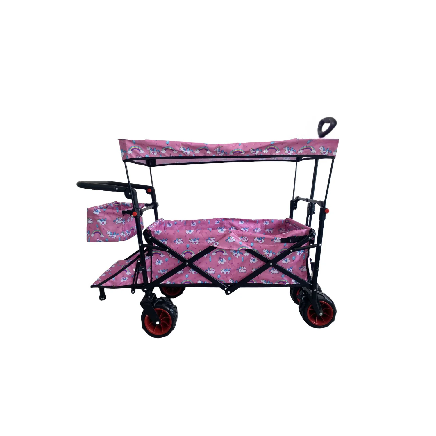 Heavy Duty Collapsible Outdoor Utility Wagon Wholesale All Terrain Beach Cart Wagon With Canopy