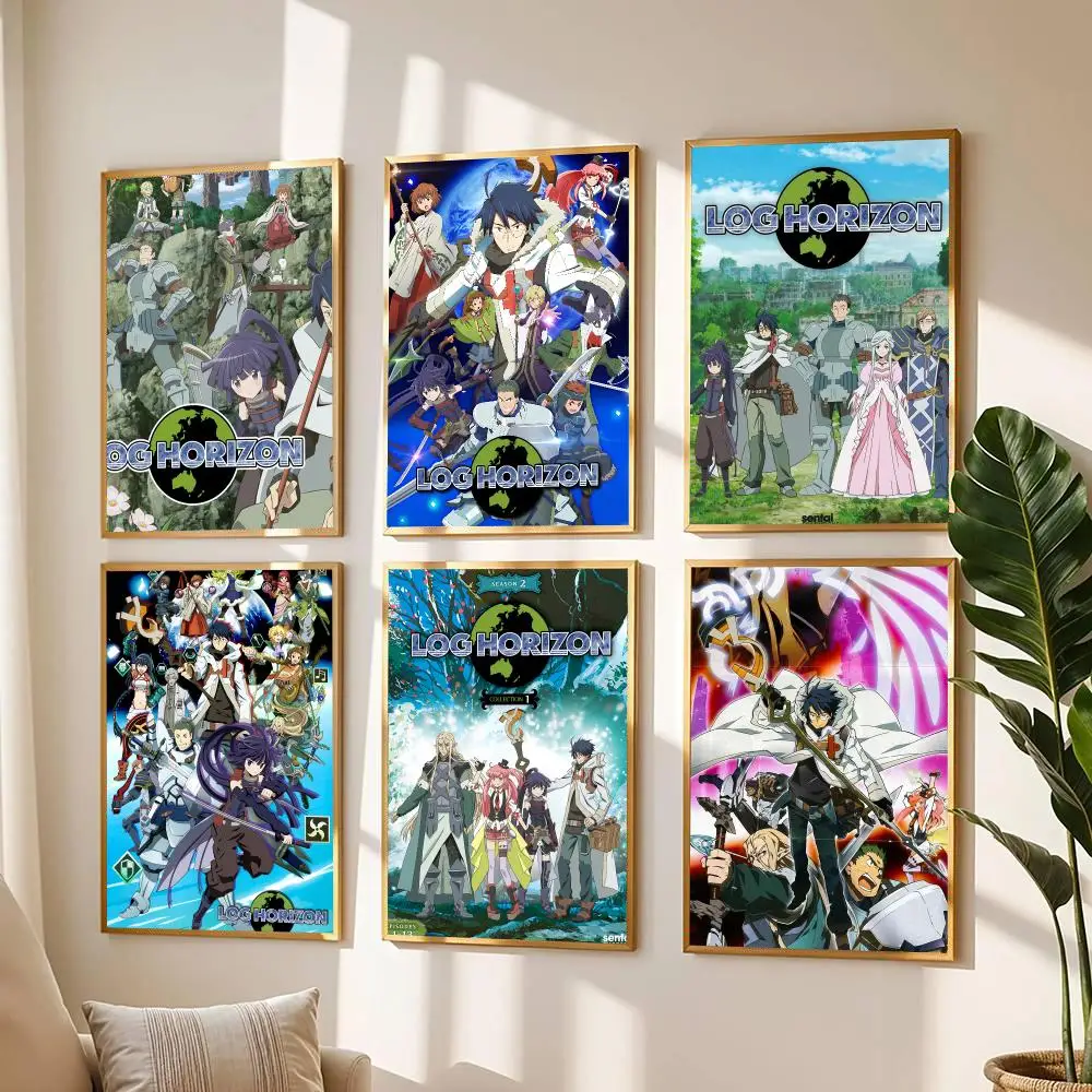 anime L-Log Horizon-N Poster Modern Wall Decal for Living Room Cafe Office Bar and Bedroom