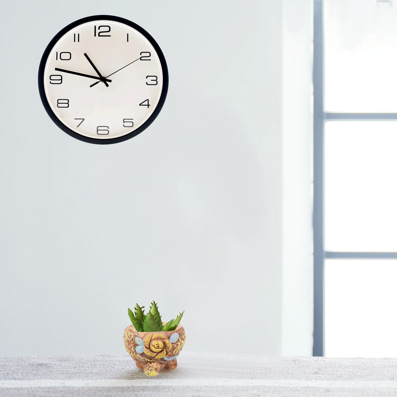 

2Pcs Hand Painted Ceramic Succulent Cactus Pot Small Plant Planter Elegant Floral Design for Home Office Garden Decoration