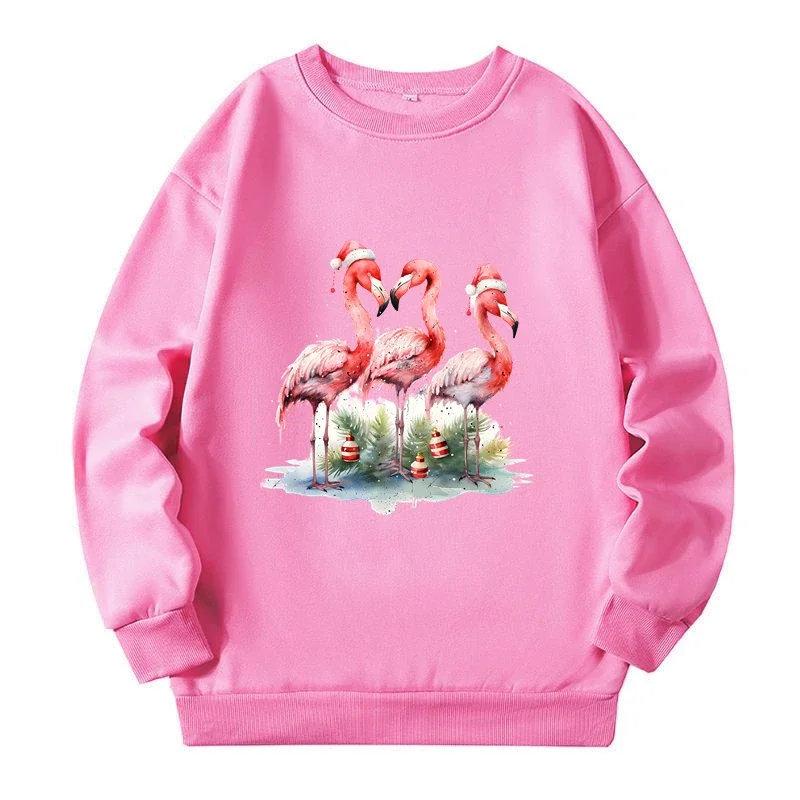 Trendy Swan Plus Size Sweatshirts with Print Autumn Spring Warm Lady Sweatshirt Fashion All-match Y2k Clothes Women