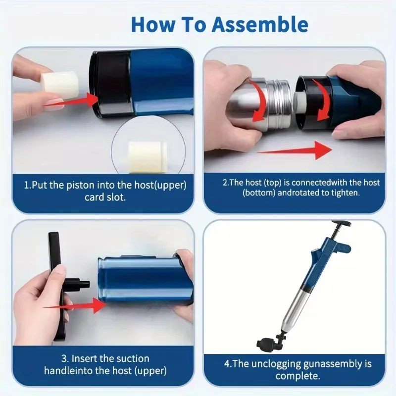 مجموعة أدوات تنظيف خطوط الأنابيب عالي الضغط المكبس المجاري نعرات للحمام المرحاض بالوعة المطبخ أنابيب الصرف غير حجب الجهاز