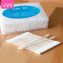 DX01/Cotton Swab/Baby/A1PQ0-Reel Children Cotton Swab Baby Fine Shaft Double Head Cotton Rod Digging Ears Cleaning