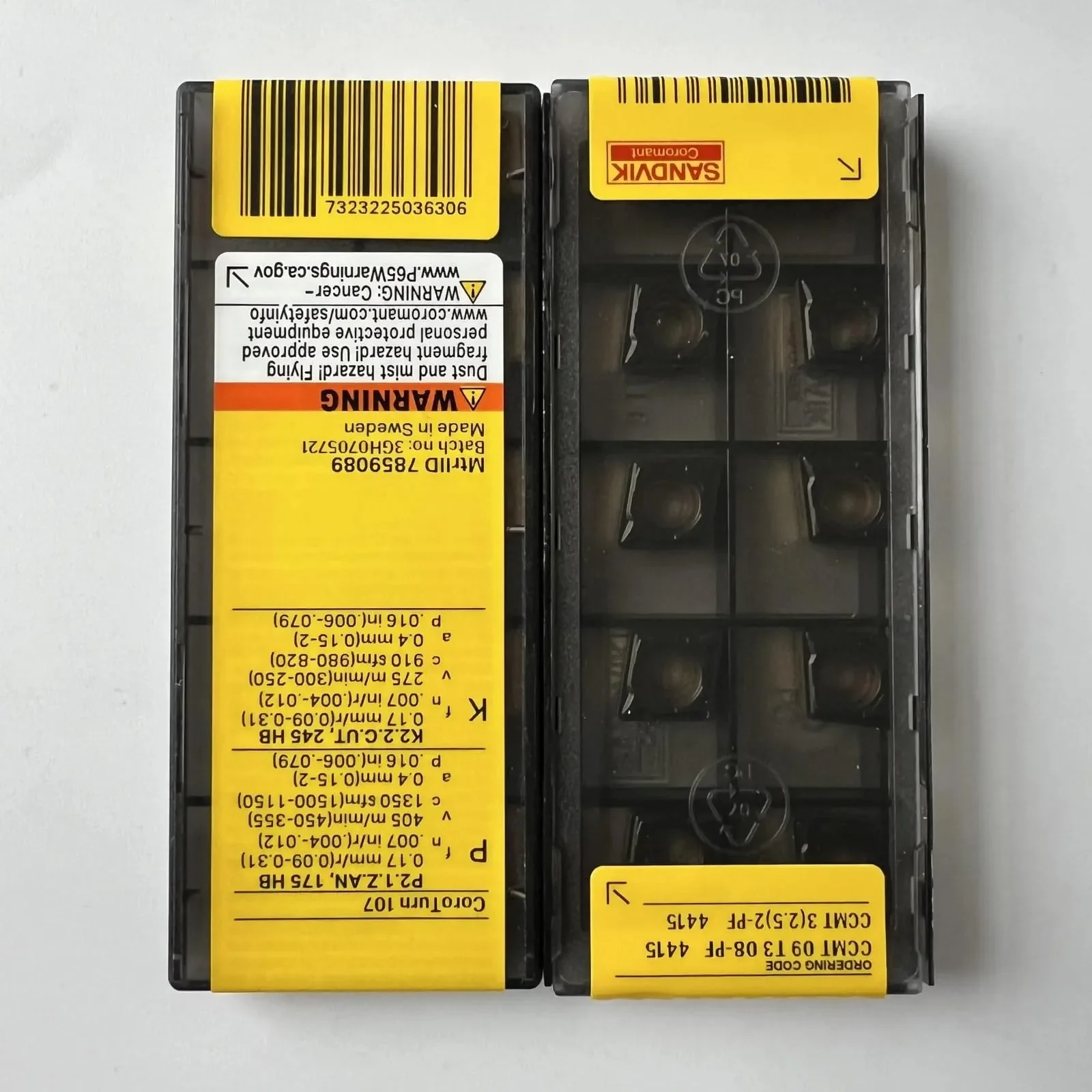 

Original SANDVIK / CCMT09T308-PF 4415 / Hard alloy blade tool 10 Pcs