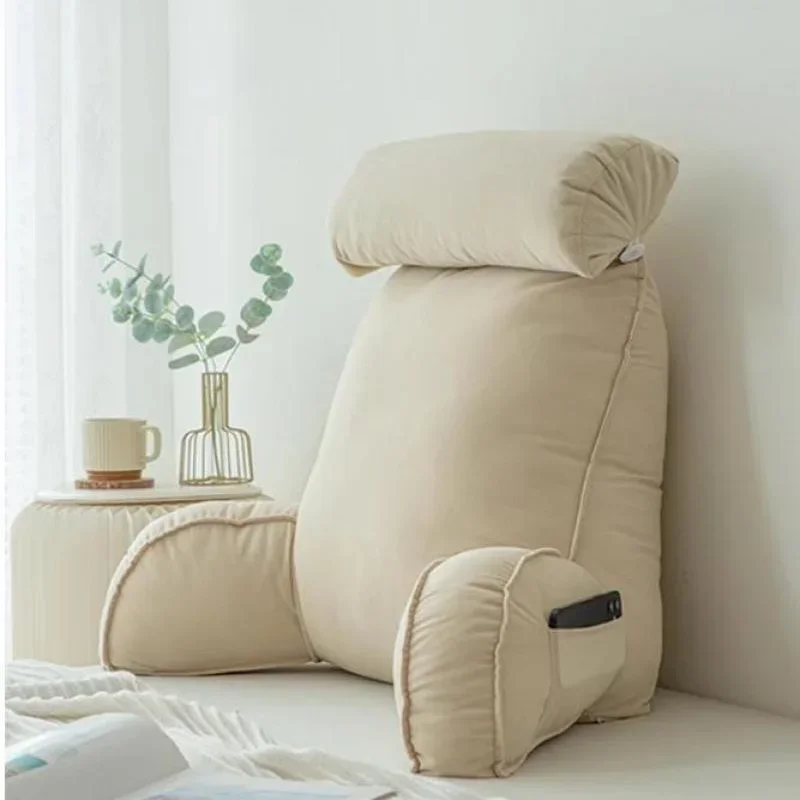 

Headboard Soft Bag Neck Support Pillow Solid Color Throw Pillow Dormitory Students Simple Sofa Waist Support Pillow