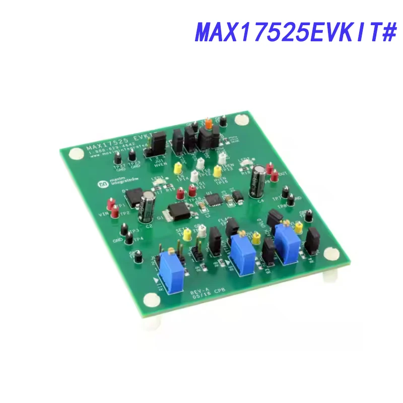 

Оценочная плата MAX17525EVKIT #, регулируемый ограничитель мощности, защита от перенапряжения и перегрузки по току, MAX17525