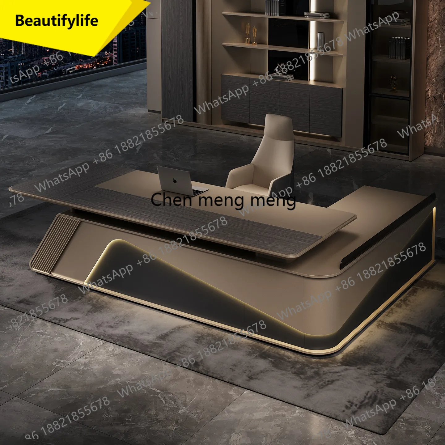 

Light Luxury Minimalist Boss Desk Advanced Sense Large Class Desk President Manager Desk