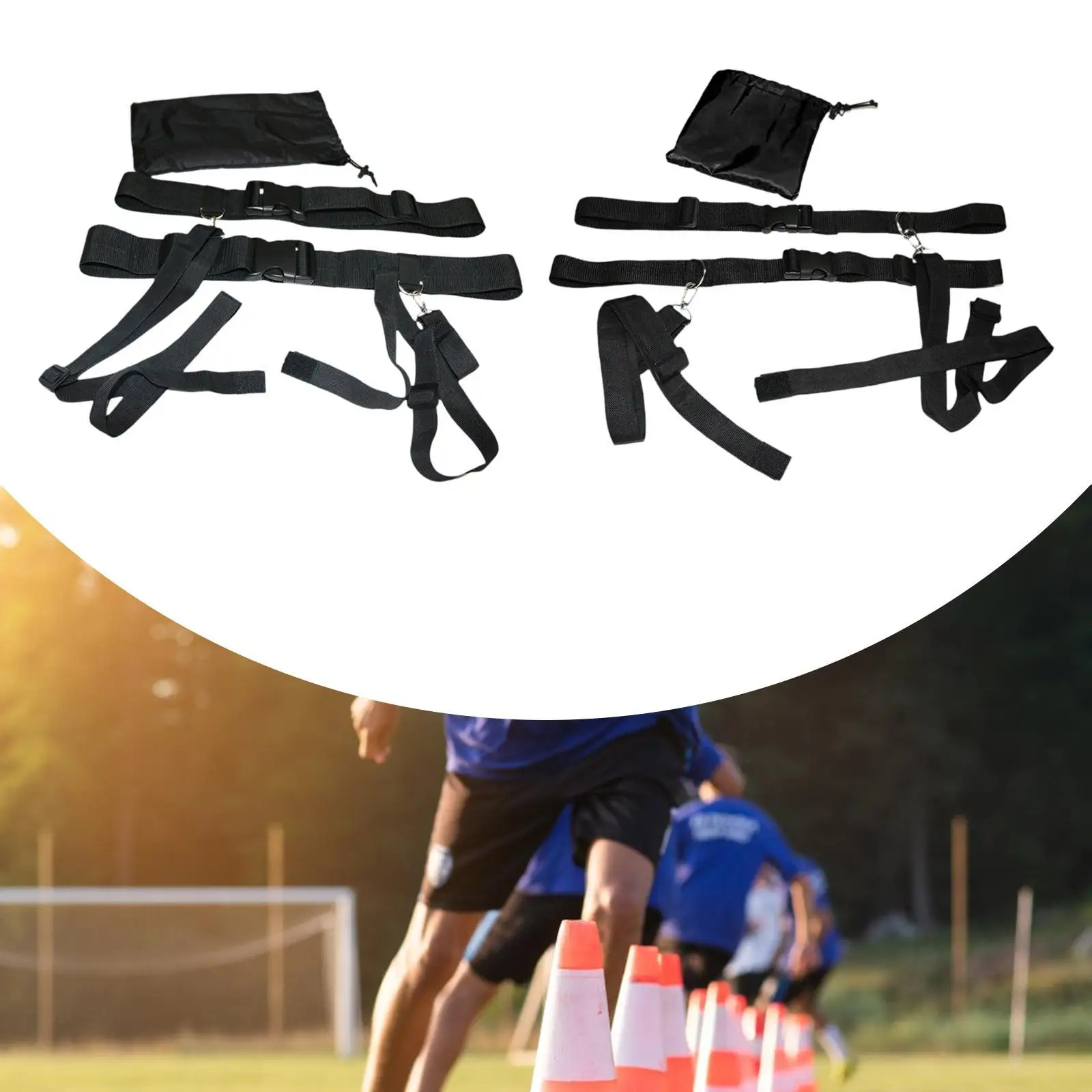 Cinturón de entrenamiento de agilidad resistente y ajustable, correa de reacción de Fitness para deportes de equipo y niños y adultos