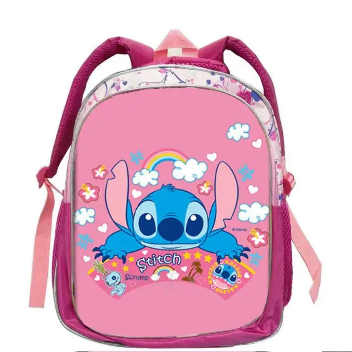 Lilo And Stitch Backpack kindergarten cartoon 3D waterproof Girls Boys School bags 2-5 years children Small Prinecess Mochilas