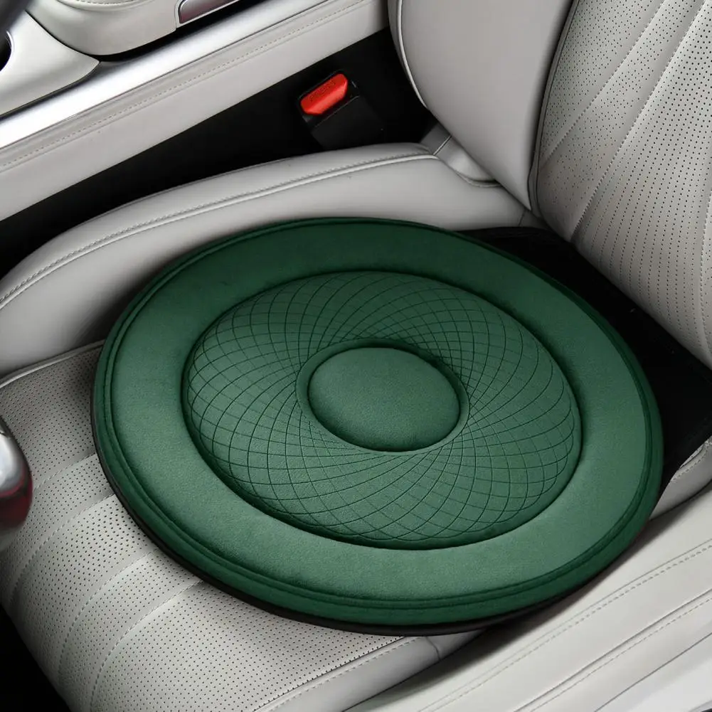 Soft Flannel Vehicle Turning Pad Rotating Car Seat Cushion for Seniors Pregnant Women 360° Swivel Auto Pad with for Car