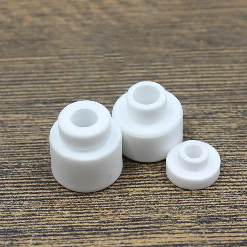 

10pcs Alumina Ceramic Insulator T Shape Thermal Porcelain Tube Rings Bushing