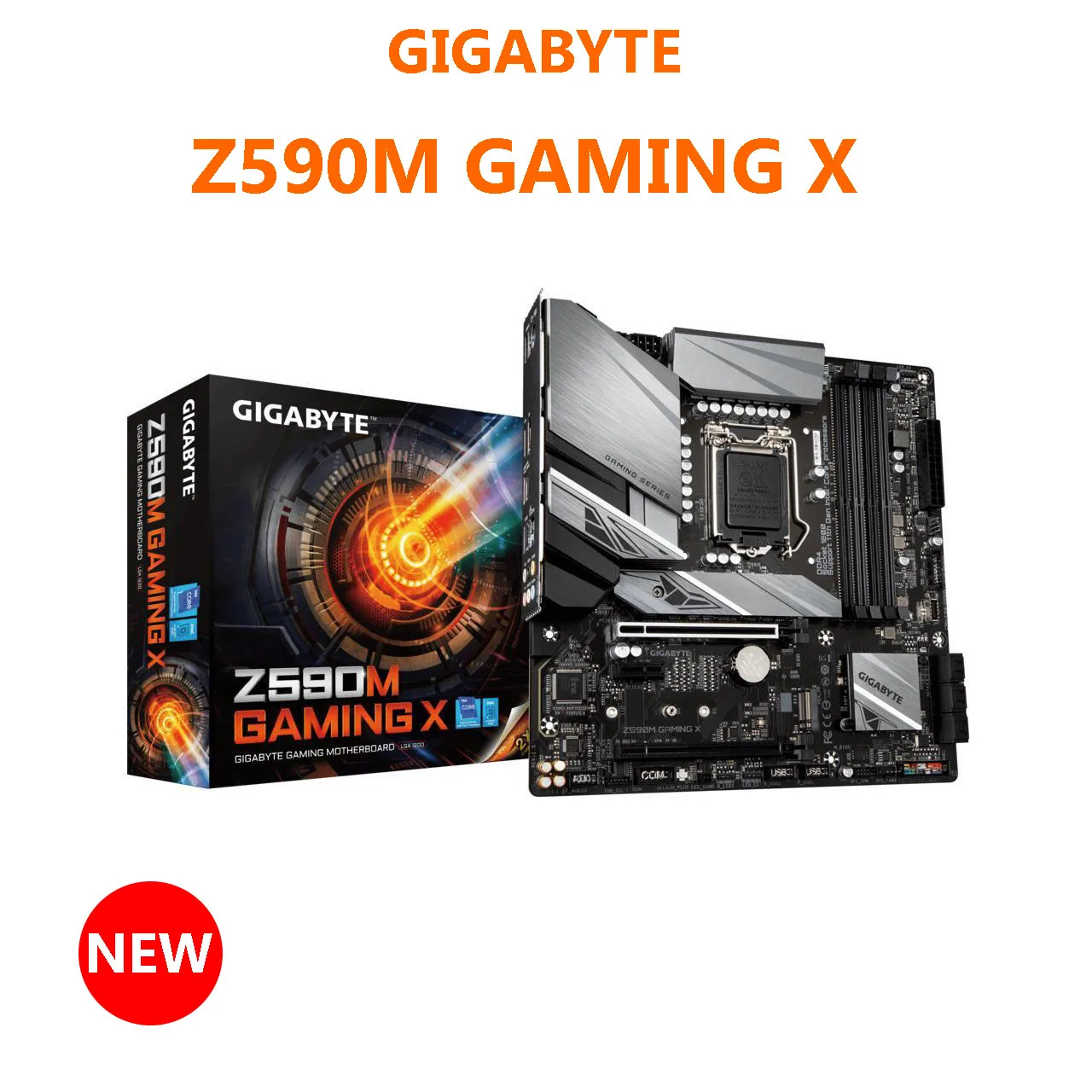 Gigabyte Z590M GAMING X Intel Z590 Express LGA1200 Micro ATX DDR4-SDRAM Desktop Motherboard USB3.2 Gen 2 Type-A HDMI Mainboard