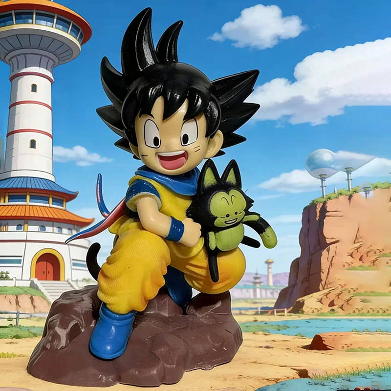 Anime dragon ball z figura goku figura goku abraço pura 8.5cm pvc anime modelo colecionável brinquedos presentes