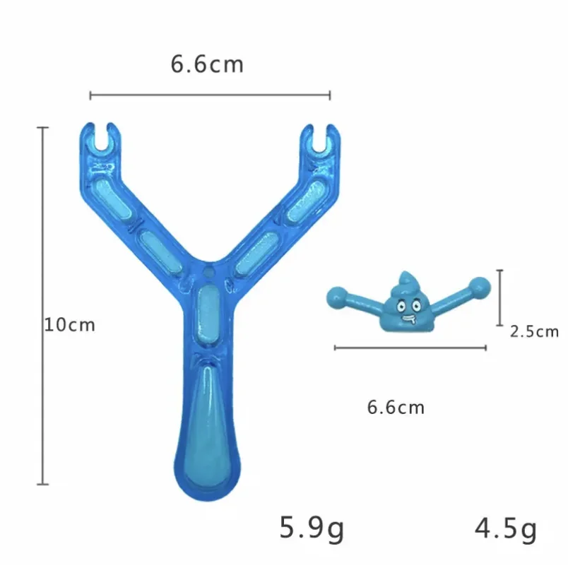 20 Stück Fun Poop Shooter Spielzeug Schleuder Streich Wettbewerb Stressabbau Kinderparty Rabatt klebriger Hocker lustiger Erwachsener Geburtstag